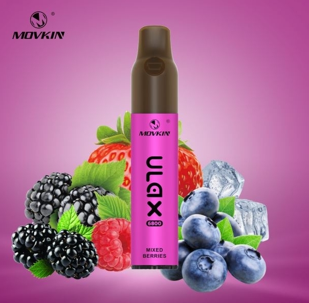 Fumot Movkin Ulax 6800 Puffs Vape (bobina de cer&aacute;mica) - bayas mixtas: Una experiencia de vapeo vibrante y duradera