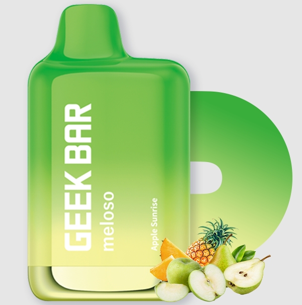 Geek Bar Meloso Max 9000 Puffs Vape - Amanecer de Manzana: Una Experiencia de Vapeo Inigualable